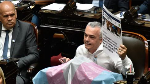 Esteban Paulón intervino en Diputados contra el discurso homofóbico de Javier Milei. Esteban Paulón intervino en Diputados contra el discurso homofóbico de Javier Milei.