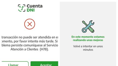 Reportaron fallas en Cuenta DNI Reportaron fallas en Cuenta DNI