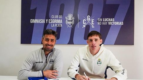 Germán Conti fue presentado como refuerzo de Gimnasia en Estancia Chica Germán Conti fue presentado como refuerzo de Gimnasia en Estancia Chica