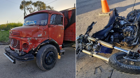 un joven murio al chocar contra un camion en angel etcheverry un joven murio al chocar contra un camion en angel etcheverry