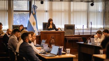 La jueza Gretel Diamante preside el tribunal en el juicio contra Walter Bento.&nbsp;