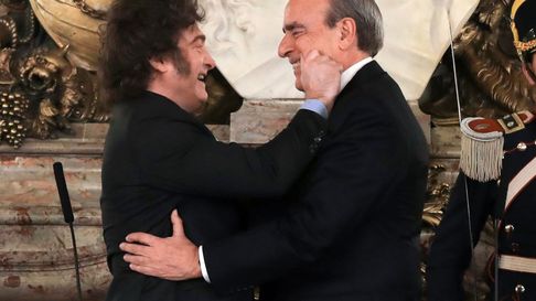 Guillermo Francos y Javier Milei. Guillermo Francos y Javier Milei.