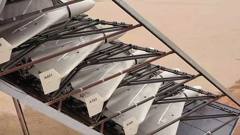 Los drones que Irán lanzó a Israel. Los drones que Irán lanzó a Israel.