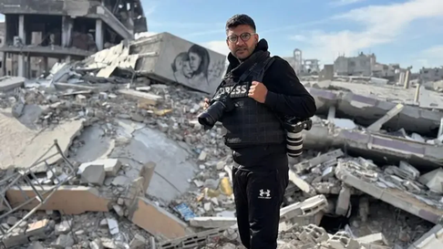 Bashar Taleb, fotoperiodista de AFP, corresponsal en Gaza. Bashar Taleb, fotoperiodista de AFP, corresponsal en Gaza.