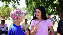 Flor Destéfanis, intendenta de Santa Rosa. Flor Destéfanis, intendenta de Santa Rosa.