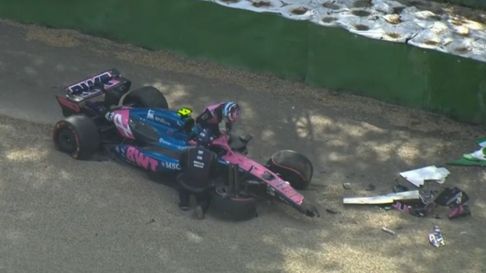 Así quedó el auto de Franco Colapinto. Así quedó el auto de Franco Colapinto.