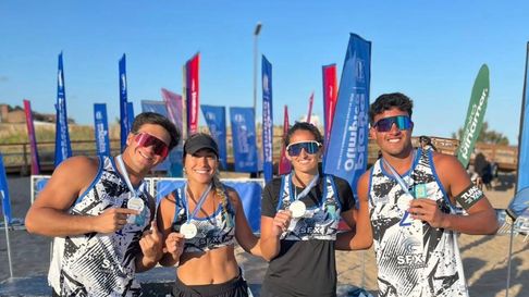 Los mendocinos se lucieron en el Argentino de beach vóley. Los mendocinos se lucieron en el Argentino de beach vóley.