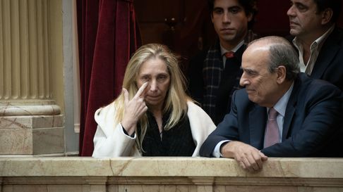 Karina Milei y Guillermo Francos. Karina Milei y Guillermo Francos.