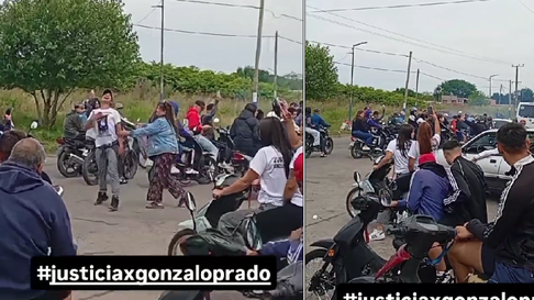 masiva caravana para despedir al joven baleado en villa elvira masiva caravana para despedir al joven baleado en villa elvira