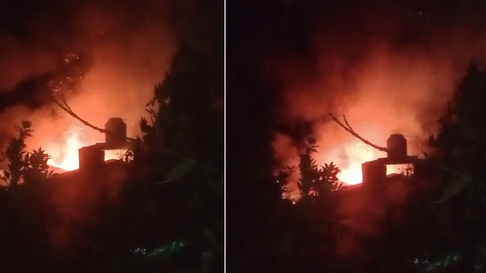 impresionante incendio alerto a vecinos de la loma impresionante incendio alerto a vecinos de la loma