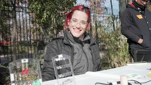 Milagros Carmona fue una de los muchos emprendedores que participaron de la feria. Milagros Carmona fue una de los muchos emprendedores que participaron de la feria.