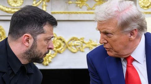 Donald Trump, de Estados Unidos y Volodimir Zelensky, de Ucrania. Donald Trump, de Estados Unidos y Volodimir Zelensky, de Ucrania.