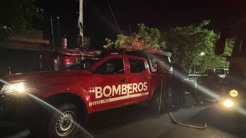 Un importante incendio generó preocupación en Las Heras. Un importante incendio generó preocupación en Las Heras.