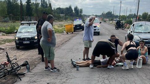El accidente ocurrió en la ruta 82 camino a Cacheuta El accidente ocurrió en la ruta 82 camino a Cacheuta