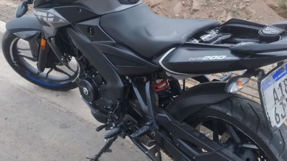 Motocicleta secuestrada en Godoy Cruz. Motocicleta secuestrada en Godoy Cruz.