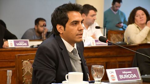 El concejal radical Miqueas Burgoa. El concejal radical Miqueas Burgoa.