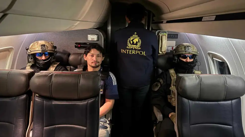 Matías Ozorio capturado por la INTERPOL. Matías Ozorio capturado por la INTERPOL.