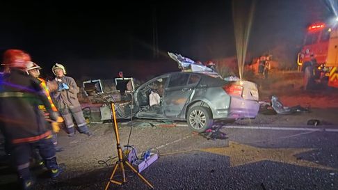 Fuerte accidente en la ruta 7, a la altura de Potrerillos Fuerte accidente en la ruta 7, a la altura de Potrerillos
