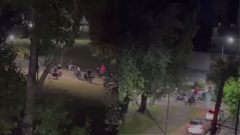 Caravana de motos en La Plata Caravana de motos en La Plata