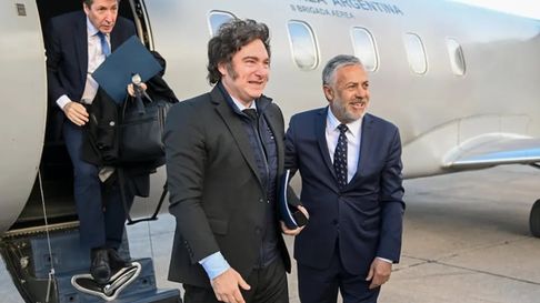 Javier Milei y Alfredo Cornejo en la visita del presidente a Mendoza. Javier Milei y Alfredo Cornejo en la visita del presidente a Mendoza.