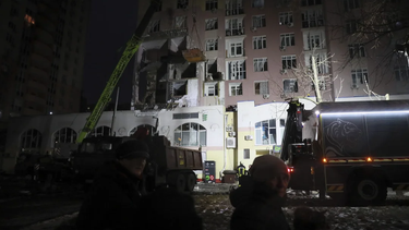 Imagen de archivo de un ataque aéreo ruso contra Ucrania.