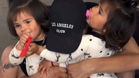 thiago medina se reencontro con sus hijas luego de recibir el alta thiago medina se reencontro con sus hijas luego de recibir el alta