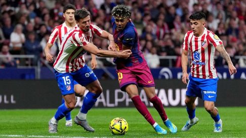 Barcelona y Atlético Madrid juegan por los cuartos de la Champions. Barcelona y Atlético Madrid juegan por los cuartos de la Champions.