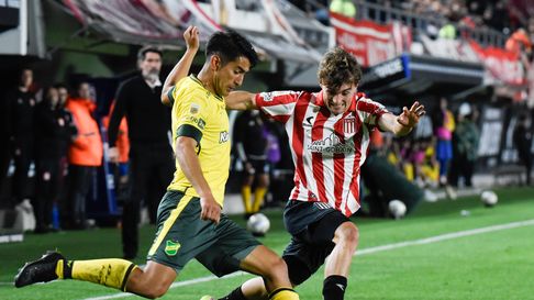 Matías Magdaleno, uno de los grandes debutantes de Estudiantes ayer Matías Magdaleno, uno de los grandes debutantes de Estudiantes ayer