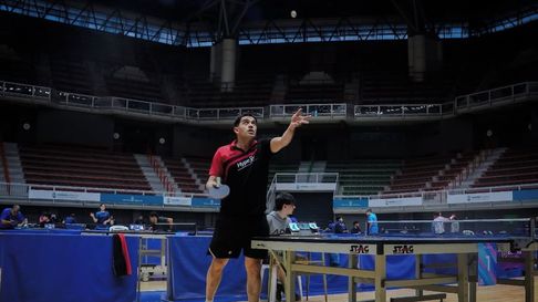 Gastón Alto festejón en el Grand Prix de tenis de mesa que se disputó en Mendoza. Gastón Alto festejón en el Grand Prix de tenis de mesa que se disputó en Mendoza.