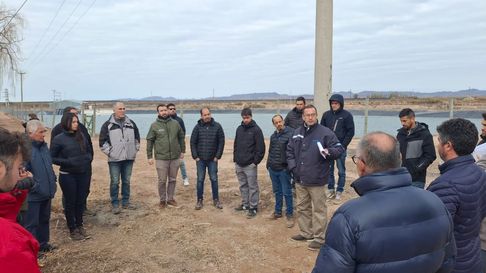obras en un canal de san rafael: recorrida de empresas previo a la jornada de licitacion obras en un canal de san rafael: recorrida de empresas previo a la jornada de licitacion