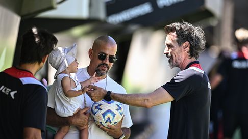 Estudiantes entrenó bajo la mirada de Juan Sebastián Verón, en UNO Estudiantes entrenó bajo la mirada de Juan Sebastián Verón, en UNO