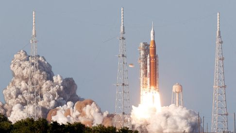 La impresionante marca del Artemis II. La impresionante marca del Artemis II.