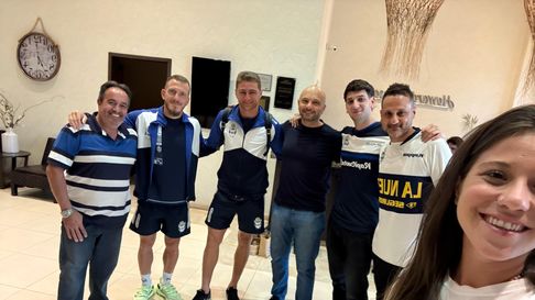 El plantel de Gimnasia llegó a Rosario El plantel de Gimnasia llegó a Rosario