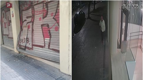 La panadería fue vandalizada. En imagen uno de los ladrones que acató en la zona de Plaza Rocha La panadería fue vandalizada. En imagen uno de los ladrones que acató en la zona de Plaza Rocha