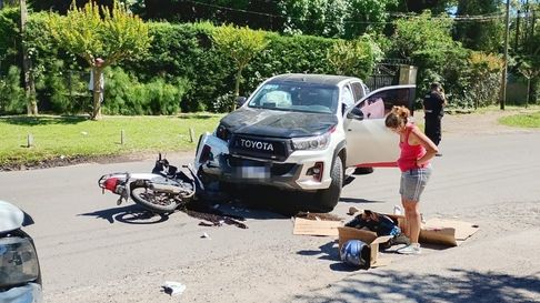 un motociclista fue atropellado en villa elisa un motociclista fue atropellado en villa elisa
