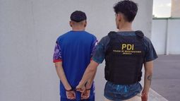 El joven de 21 años detenido en el barrio San Martín. El joven de 21 años detenido en el barrio San Martín.