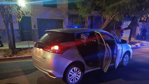 El Toyota Yaris robado. El Toyota Yaris robado.