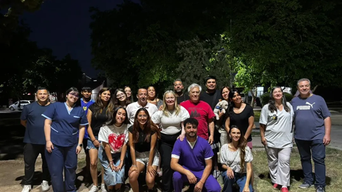 Hebe Casado y el equipo del Pro de Maipú. Hebe Casado y el equipo del Pro de Maipú.