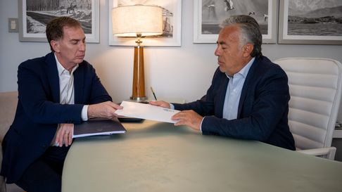 Diego Santilli y Alfredo Cornejo. Diego Santilli y Alfredo Cornejo.