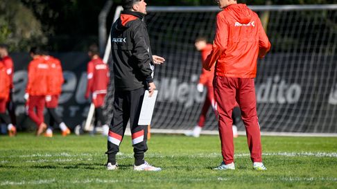 Alexander Medina y Guido Carrillo en el entrenamiento previo a viajar a Brasil Alexander Medina y Guido Carrillo en el entrenamiento previo a viajar a Brasil