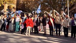 El encuentro se realizó sobre la avenida San Martín de la comuna sanrafaelina. El encuentro se realizó sobre la avenida San Martín de la comuna sanrafaelina.