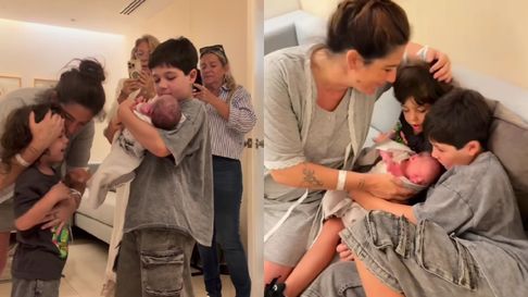 juana repetto mostro la reaccion de sus hijos al conocer a su hermanito juana repetto mostro la reaccion de sus hijos al conocer a su hermanito