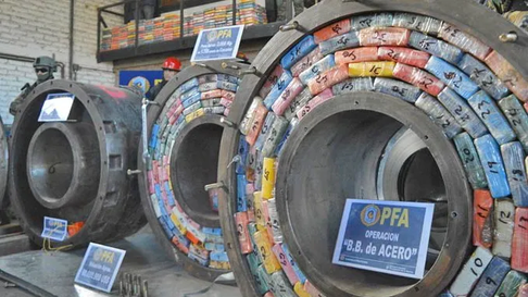 La cocaína incautada a los narco en uno de los procedimientos en 2017 La cocaína incautada a los narco en uno de los procedimientos en 2017