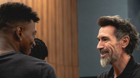 Eduardo Domínguez observó las acciones de su nuevo equipo Atlético Mineiro Eduardo Domínguez observó las acciones de su nuevo equipo Atlético Mineiro