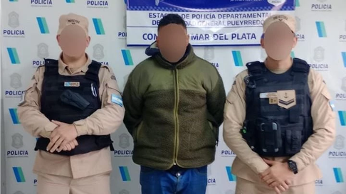 El hombre detenido en Mar del Plata El hombre detenido en Mar del Plata