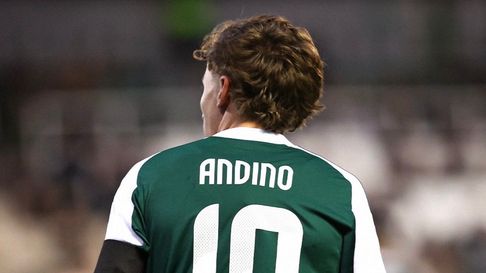 Santino Andino marcó su primer tanto en Europa. Santino Andino marcó su primer tanto en Europa.