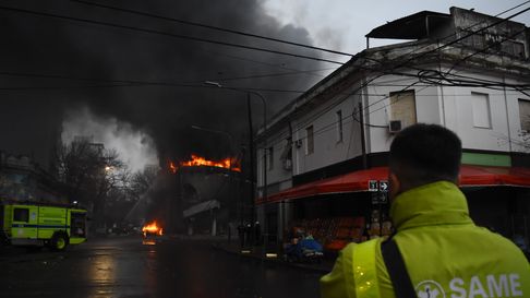 SAME asistió al lugar del incendio SAME asistió al lugar del incendio