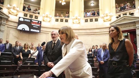 Patricia Bullrich juró como senadora. Patricia Bullrich juró como senadora.