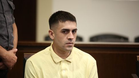 Alexis Alcaraz Sosa, acusado por homicidio, durante el juicio por jurados Alexis Alcaraz Sosa, acusado por homicidio, durante el juicio por jurados