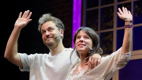 Andrés Gil y Gimena Accardi se despidieron del público Andrés Gil y Gimena Accardi se despidieron del público